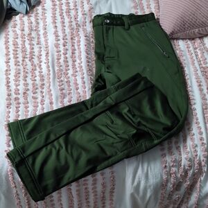 Forest Green Cargo Pants with Relaxed Fit